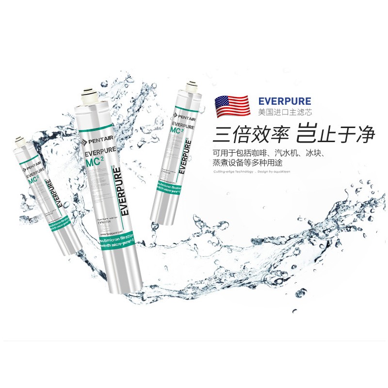 爱惠浦商用自来水净水器MC2三联进口咖啡餐奶茶店直饮机过滤器