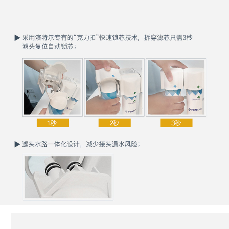 罗源pentair/滨特尔净水器 GRO-450P反渗透纯水机精密过滤 直饮净水器