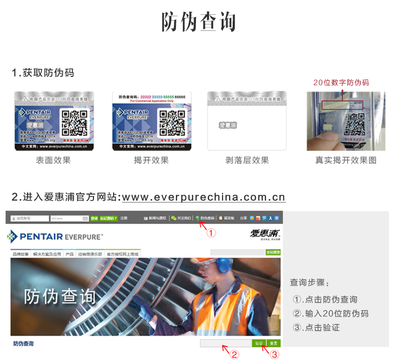 爱惠浦净水器MC2替换主滤芯活性炭净水器套装通用耗材配件滤芯